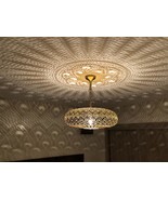 New Lights Brass Moroccan Suspension Hanging Vintage Ceiling Chandelier ... - £132.35 GBP+