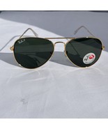 Ray Ban Sunglasses Aviator RB3025 001/58 Arista Gold G15 GREEN POLARIZED... - $1,860.32 MXN
