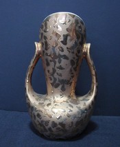 Tactile, Luxurious Looking  Double Handled Vase in 24 Kt  Weeping Gold - £23.98 GBP