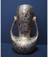 Tactile, Luxurious Looking  Double Handled Vase in 24 Kt  Weeping Gold - £23.98 GBP
