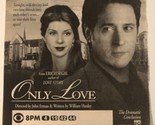 Only Love Tv Movie Print Ad Vintage Marisa Tomei Rob Morrow TPA2 - $5.93