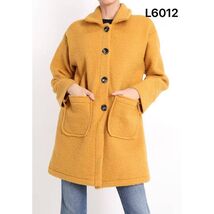 Button Front Pocket Coat Camel - $48.51