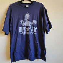 Homer Simpson Heavy Weight Blue with White Graphic T-shirt - XL - $24.75