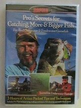 Rapala Pro&#39;s Secrets For Catching More &amp; Bigger Fish Dvd 3 Hours Pro Tips New - £3.88 GBP