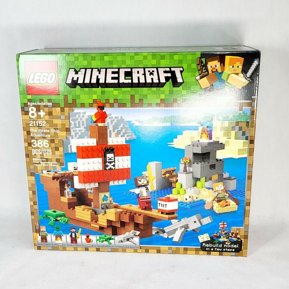 New! LEGO Minecraft 21152 The Pirate Ship Adventure Set - $63.99