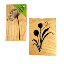 Hero Arts Silhouette Spray Great Impressions Dandelion Rubber Stamp - £14.11 GBP