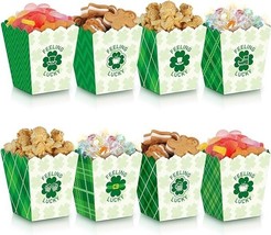 48 pcs St. Patrick&#39;s Day Green Lucky Gift Box Paper Treat Baskets Party Favors - $7.91