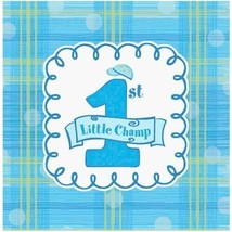 Celebrate 1 Boy 3-Ply Paper Lunch Napkins 16 Per Pack 1st Birthday Decorations - £12.64 GBP