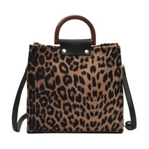 Cheetah Print Shopper Bag For Women 2022 New Crossbody Shoulder  Fashion Canvas  - £29.09 GBP