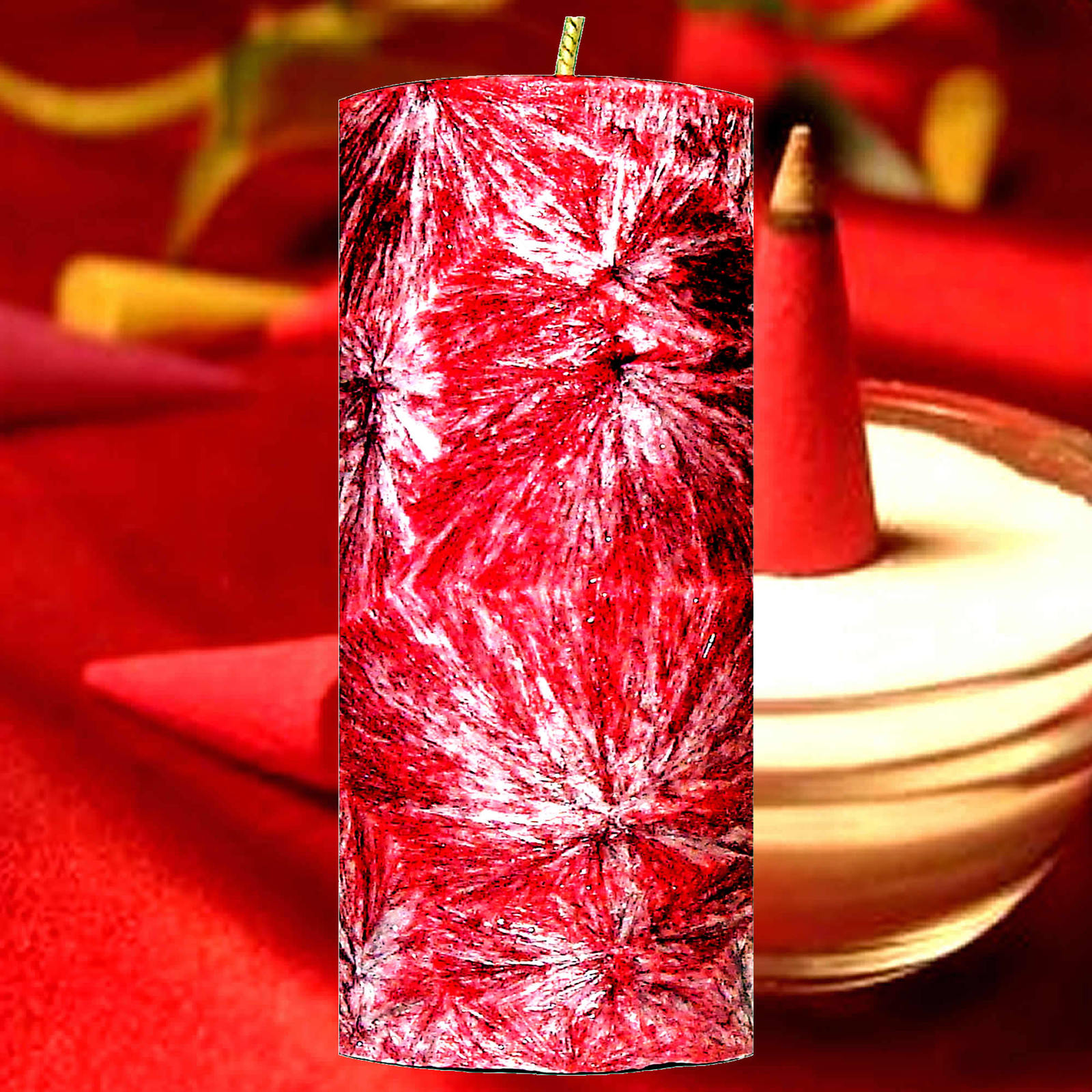 Nag Champa Scented Pillar Candle/Choose Colour &amp; Size/Handcrafted Luxury - $14.95+