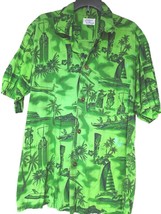 Men&#39;s Vintage Hawaiian 1970&#39;S Shirt SZ L 100% Cotton Fashion Of Hawaii - $45.82
