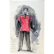 Charles Berliner Costume Designer Illustration Art Study Of Villains Clo... - $121.76