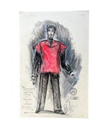 Charles Berliner Costume Designer Illustration Art Study Of Villains Clo... - $114.78