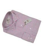 NEW $145 Hickey Freeman Colorful Dress Shirt!  XXL  Pink with Colorful S... - $59.99