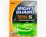 NEW 8 Right Guard Total Defense 5 Refreshing Soap Bars 4 oz each Sealed - £30.67 GBP