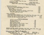 Superior Hotel Menu Superior Wisconsin 1950&#39;s Refrigerated Salad Bar  - $17.82