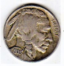 1935 P Buffalo Coin (Indian Head) Nickel - £2.78 GBP