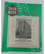 THIS WEEK in the Nation&#39;s Capital November 20 1960 Official Guide, 39th ... - £11.24 GBP