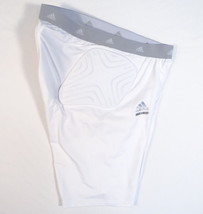 Adidas ClimaLite Techfit White Moved 3 Pad Compression Padded Shorts Men&#39;s NWT - $49.99
