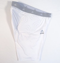 Adidas ClimaLite Techfit White Moved 3 Pad Compression Padded Shorts Men&#39;s NWT - £37.56 GBP