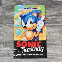 Sega Genesis Sonic The Hedgehog MANUAL ONLY! Video Game Replacement Part OEM - £7.99 GBP