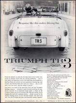1957 Triumph TR3 Automobile Car PRINT AD &quot;A&quot; BX4 - $121.46 MXN