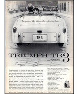 1957 Triumph TR3 Automobile Car PRINT AD &quot;A&quot; BX4 - $121.83 MXN