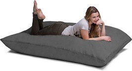 Jaxx Pillow Saxx 5.5-Foot - Huge Bean Bag Floor Pillow and Lounger, Char... - $203.99
