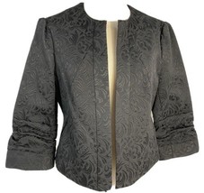 Mac &amp; Jac - Cotton Broqued Black Cropped Jacket, Women&#39;s 8, NWOT - $14.24