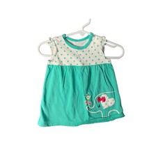 Circo Girls Infant baby Size Newborn Dress White Polka Dot Top Green Bot... - $8.90