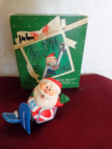 This is a Santa Ski Lift 1983 Hallmark Keepsake Ornament (#2684). It made for Ha - £10.35 GBP