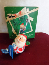 This is a Santa Ski Lift 1983 Hallmark Keepsake Ornament (#2684). It made for Ha - £9.70 GBP