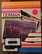 Conversa-Phone Conversational German Cassettes and Instruction Booklets ... - $34.65