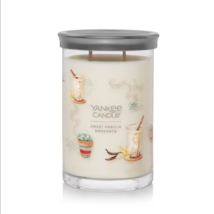 Scented jar candle sweet vanilla horchata 20oz 2 wick decorative jar w/ lid - $34.00