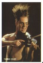 ⭕VTG card pocket calendar 1986 THOMAS DOLBY Portugal group music singer - $3.96