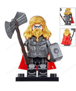 Thor (Golden hair) with Mjolnir and stormbreaker Avengers Endgame Minifi... - $15.97