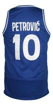 Drazen Petrovic Kronos Puertas Dintel Euro Basketball Jersey New Blue Any Size image 2