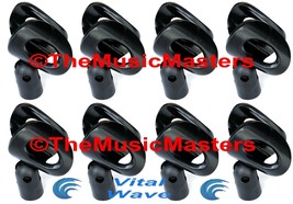 8X Quick Release MICROPHONE CLIP Karaoke DJ Tripod Stand Mic Holder Clam... - $20.42