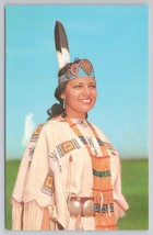 North American Indian Princess Wall Drug Store Dakota Native Costume Postcard - $6.90