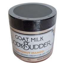 Body Budder Coconut Mango Bates Family Farm Goat Milk Natural 4 oz Dry Skin NEW - £12.72 GBP