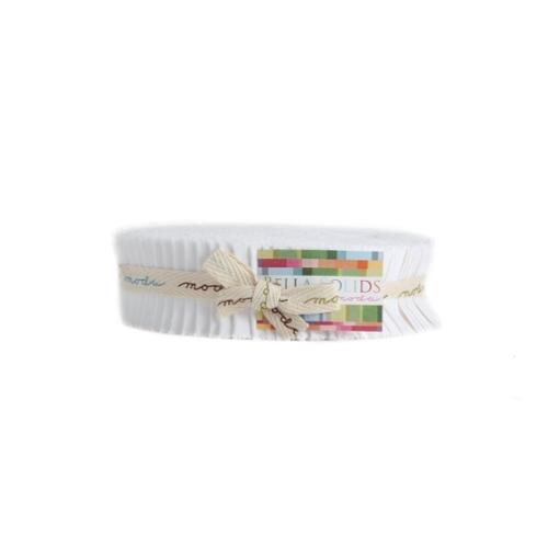 1.5&quot; Strips - Bella Solids White Honey Bun Moda 1.5&quot; Fabric Strips M530.38 - $34.97