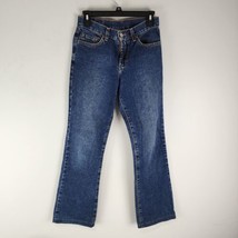 Lucky Brand Womens Peanut Pant Size 4/ 27 Flare Long Denim Jeans Dark Wash - £14.40 GBP