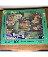 Bambi makes friends vintage board puzzle with little book Disney - £18.78 GBP