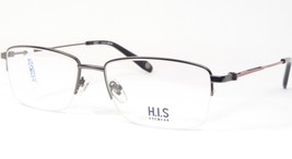 H.I.S Von Mpg HT4335 003 Gunmetal/Rot Einzigartig Brille Rahmen His - $86.12