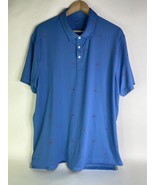 Nike Golf Polo Shirt Mens XL Lobster All Over Print Blue Short Sleeve DH... - £26.61 GBP