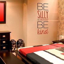 Be Silly, Be Honest, Be Kind - Large - Wall Quote Stencil - £29.98 GBP