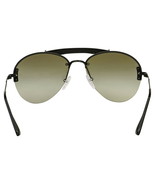 Prada Aviator Sunglasses Black Frame Green Gradient Lens Brow Bar Detail... - £120.25 GBP