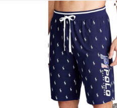 Polo Ralph Lauren All Over Pony Print Sleep Shorts Medium Navy NWT - $27.00