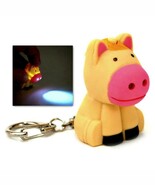 LED HORSE KEYCHAIN with Light and Sound Cute Farm Animal Noise Key Chain... - $112.43 MXN