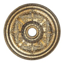 Livex Lighting 8210-65 Ceiling Medallion, Hand Painted Vintage Gold Leaf - £436.77 GBP